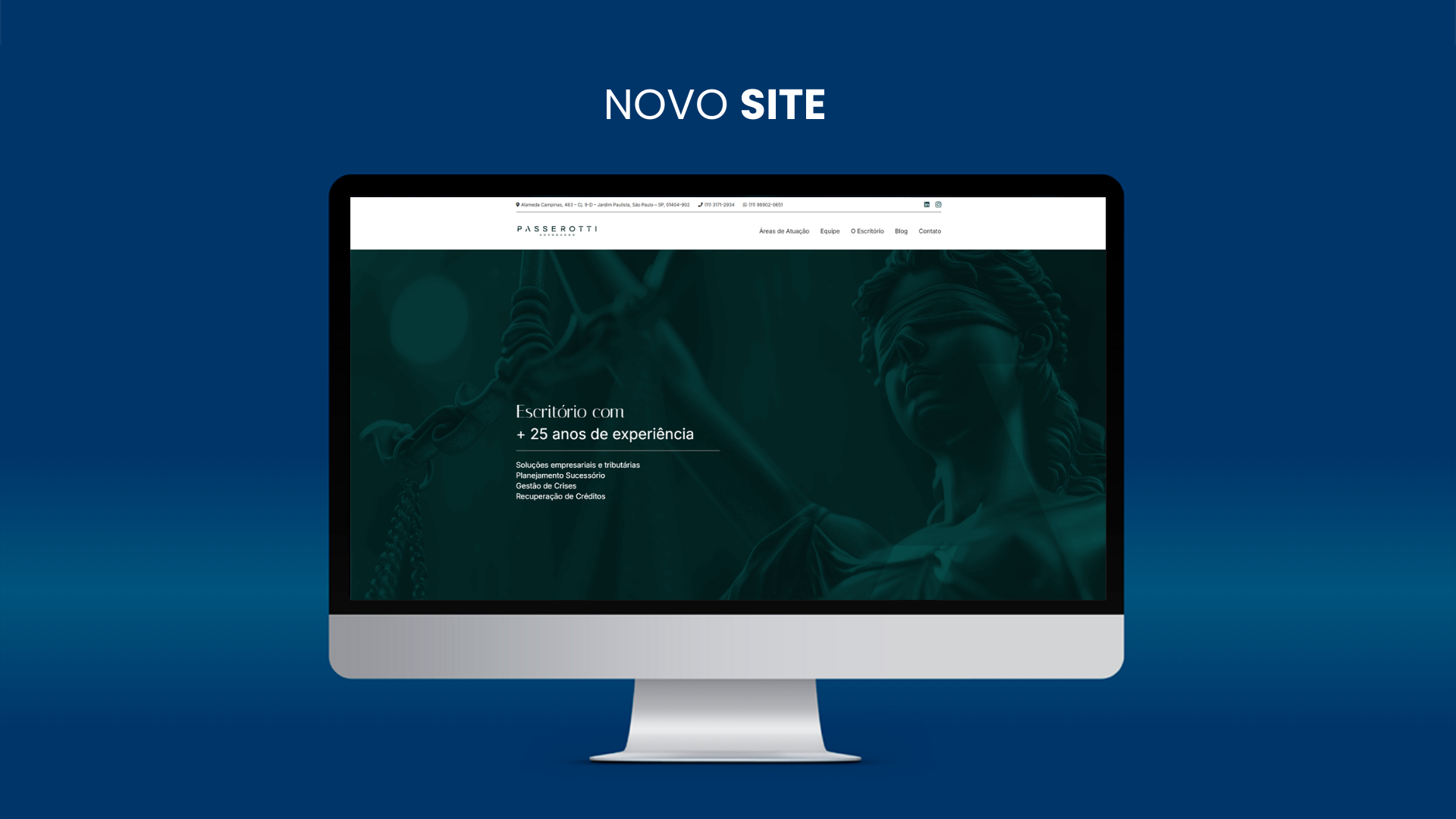 Codde renova identidade visual e desenvolve novo site para o Passerotti Advogados Associados